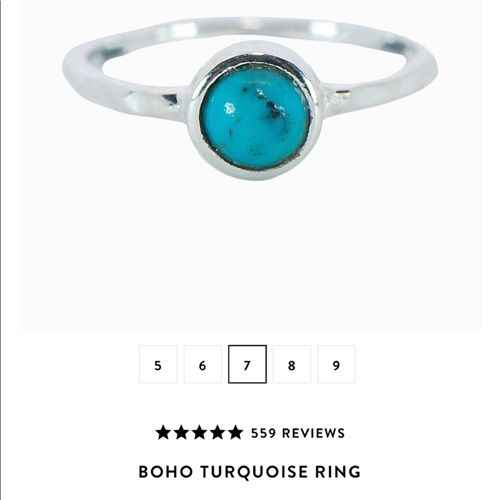 Pura vida boho turquoise ring